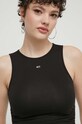 Tommy Jeans top negru DW0DW17893