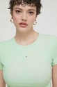 Tommy Jeans tricou verde DW0DW17902