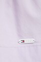 Бавовняна блузка Tommy Jeans DW0DW17804 фіолетовий