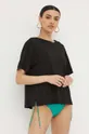 μαύρο Μπλουζάκι Max Mara Beachwear Γυναικεία