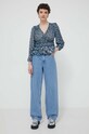 Πουκάμισο Desigual ZOÉ 24SWBW17 σκούρο μπλε SS24