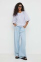 MUNTHE camicetta in cotone 1001.24226 blu SS24