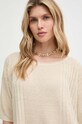 MAX&Co. sweter lniany beżowy 2416361014200