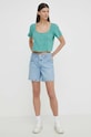 Levi's bluza subtire de blugi A7332 verde SS24