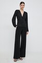 Блузка Morgan TFLOC TFLOC.NOIR чорний SS24
