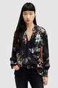 AllSaints bluzka MARA SANIBEL casual czarny WM554Z