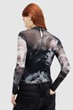 Μπλουζάκι AllSaints ELIA VALLEY μαύρο WM598Z