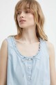 Levi's top bawełniany niebieski A7625