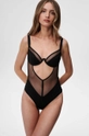 μαύρο Κορμάκι Undress Code Remember Me Bodysuit Thong Γυναικεία