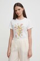 Artigli tricou din bumbac imprimeu bej AT38703.PANNA
