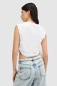 Памучна блуза AllSaints SONNY TANK бял W025JA