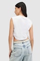 Памучна блуза AllSaints SONNY TANK бял W025JA