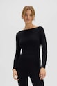 Body Saint Body SLASH NECK BODYSUIT BLACK černá SB.546