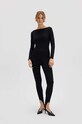 Body Saint Body SLASH NECK BODYSUIT BLACK SB.546 černá