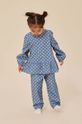 Dječja pamučna bluza Konges Sløjd casual plava KS100562