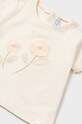 Fete Mayoral tricou din bumbac pentru bebelusi 1009.4H.Baby.PPYH portocaliu