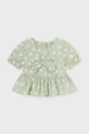 Mayoral bluza din bumbac pentru bebelusi flori verde 1103.4H.Baby.PPYH