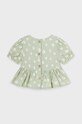 Mayoral bluza din bumbac pentru bebelusi 1103.4H.Baby.PPYH verde SS24