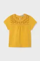 żółty Mayoral bluzka bawełniana dziecięca Dziewczęcy