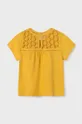 Mayoral bluzka bawełniana dziecięca żółty