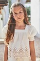 Детская блузка Mayoral короткий бежевый 6106.8C.Junior.PPYH