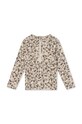 Konges Sløjd longsleeve de baie pentru copii KS100088 verde SS24