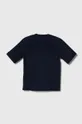 Detské plavkové tričko Abercrombie & Fitch tmavomodrá