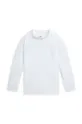biela Detské tričko s dlhým rukávom na kúpanie Polo Ralph Lauren Chlapčenský