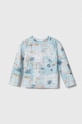 Jamiks gyerek hosszúujjú fürdőruha felső türkiz TRAYER.I.Bluz.JLG142.B