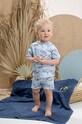 Jamiks tricou de înot pentru copii albastru TRAYER.II.Bluz.JLG143.B