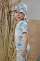 Jamiks tricou de înot pentru copii turcoaz TRAYER.II.Bluz.JLG143.B