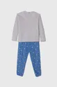 United Colors of Benetton piżama bawełniana dziecięca niebieski