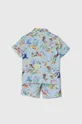 Dječja pamučna pidžama Polo Ralph Lauren plava
