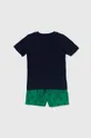 Detské bavlnené pyžamo Polo Ralph Lauren zelená