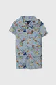 modrá Detské bavlnené pyžamo Polo Ralph Lauren Chlapčenský
