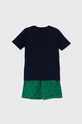 Polo Ralph Lauren pijamale de bumbac pentru copii 9P0141 verde AA00