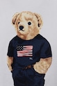 Polo Ralph Lauren set de pijama de bumbac pentru copii albastru 9P0142
