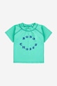 Kojenecké plavkové tričko Bobo Choses 124AB120 tyrkysová SS24