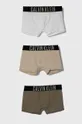 beżowy Calvin Klein Underwear bokserki dziecięce 3-pack Chłopięcy