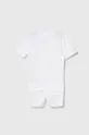 Дитяча бавовняна піжама Calvin Klein Underwear білий