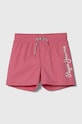 Pepe Jeans pantaloni scurti de baie copii LOGO SWIMSHORT roz PBB10329