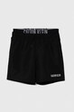 Calvin Klein Jeans szorty kąpielowe dziecięce Planet friendly czarny KV0KV00037.PPYH