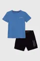μπλε Παιδικές βαμβακερές πιτζάμες Tommy Hilfiger Για αγόρια