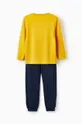 Otroška bombažna pižama zippy rumena