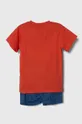Otroška bombažna pižama zippy rdeča
