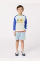 modra Otroški bombažen pulover Kenzo Kids Fantovski