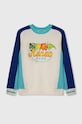 Detská bavlnená mikina Kenzo Kids K60410.156.162 modrá SS24