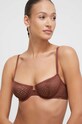 Podprsenka BOSS s kosticami hnedá 50509997