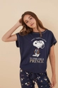 women'secret pijamale de bumbac Snoopy 3136085 bleumarin SS24