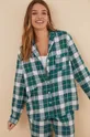 Βαμβακερές πιτζάμες women'secret Mix & Match πράσινο